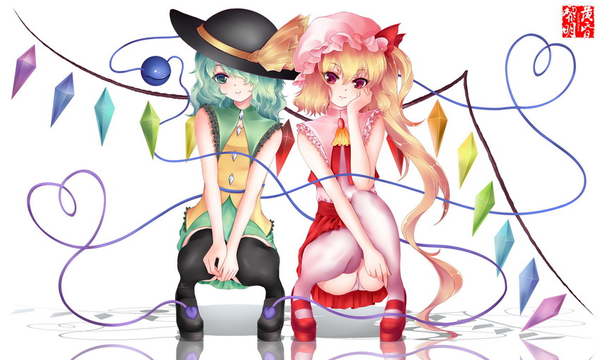 flandre scarlet and komeiji koishi (touhou) drawn by dclockwork