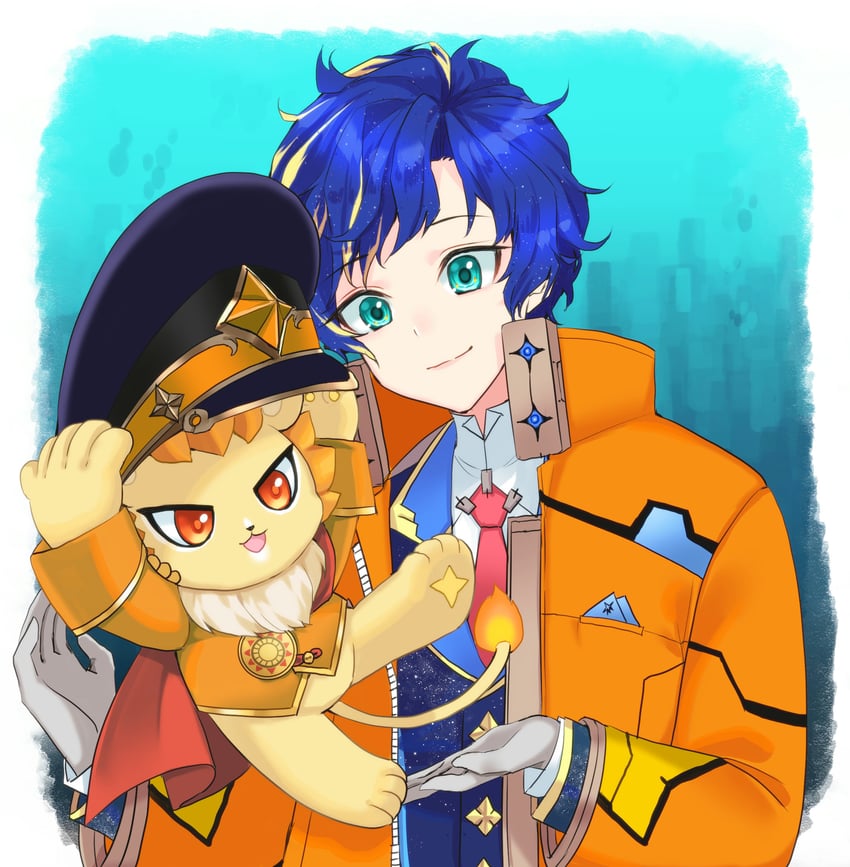 astel leda and apolleon (holostars and 1 more) drawn by karamomo_(krmmap)