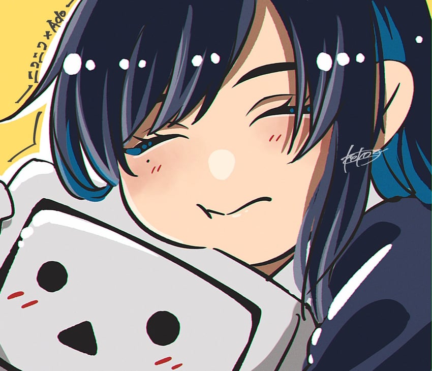 chando and terebi-chan (ado and 1 more) drawn by keeko_(kk_0012)