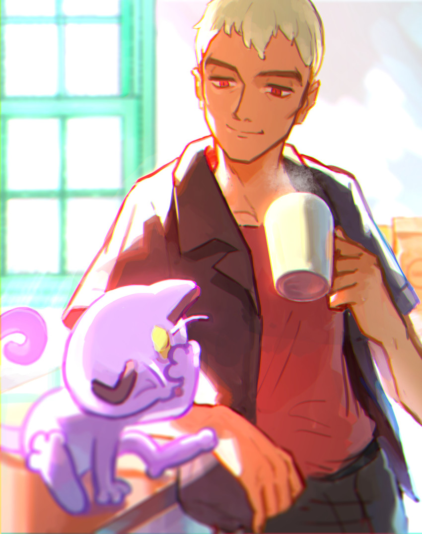 meowth and nanu (pokemon and 1 more) drawn by meipu_hm