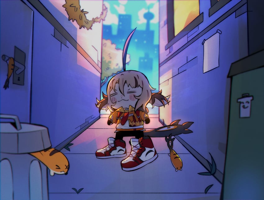 gigi murin and grem (hololive and 1 more) drawn by yambot