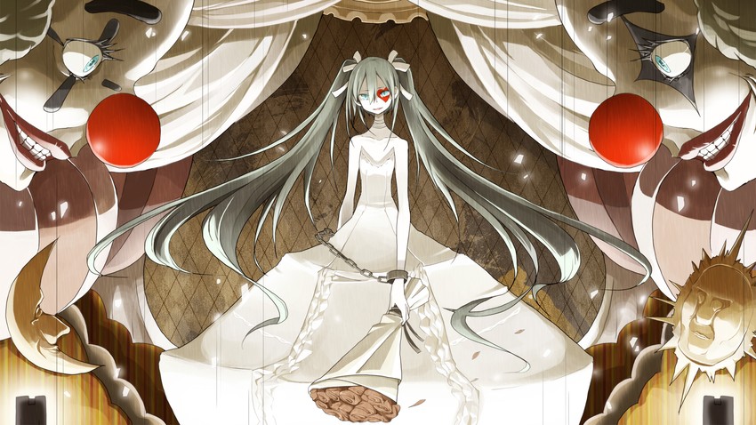 hatsune miku (vocaloid and 1 more) drawn by tansuke