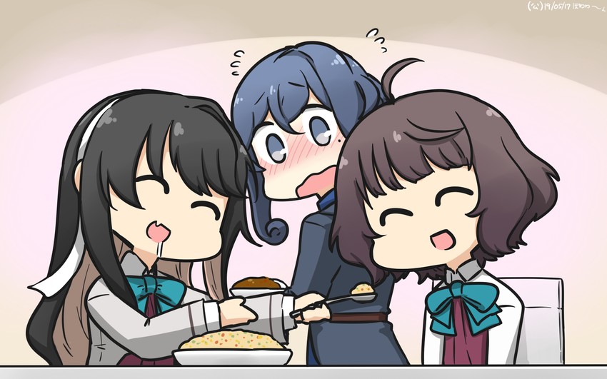naganami, gotland, naganami kai ni, and kishinami (kantai collection) drawn by hamu_koutarou