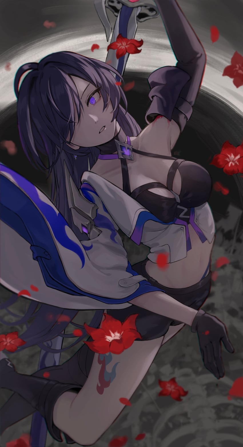 acheron (honkai and 1 more) drawn by hoshizora
