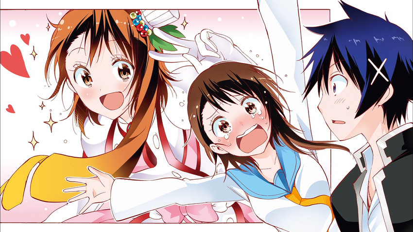 onodera kosaki and ichijou raku (nisekoi and 1 more) drawn by tsutsui_taishi