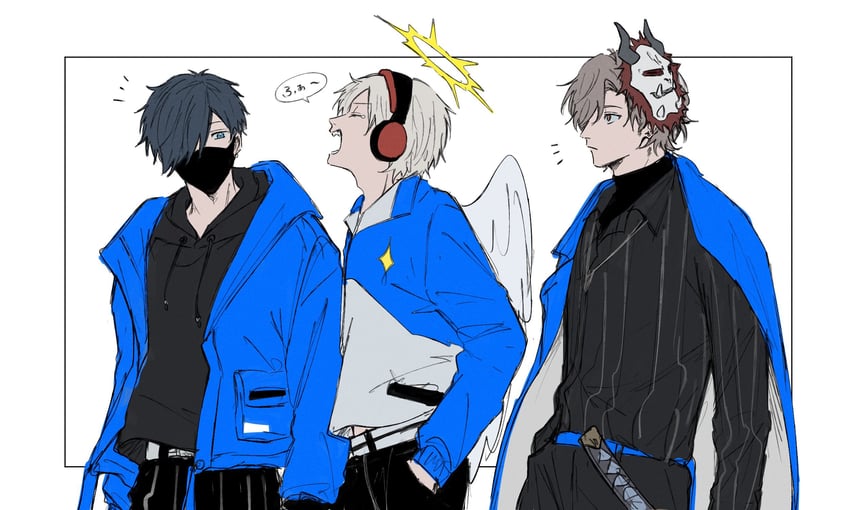 daruma is god and arisakaaa (crazy raccoon) drawn by kusa_mo_chi