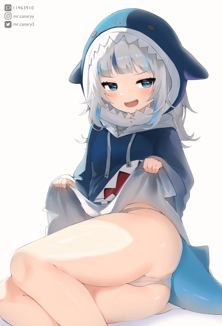 gawr gura (hololive and 1 more) drawn by mr.canaryy