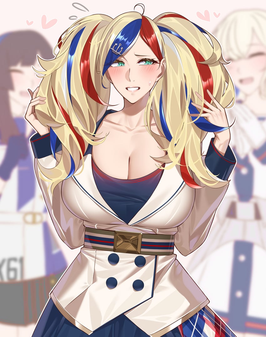 commandant teste, mogador, and gloire (kantai collection) drawn by kome_cola