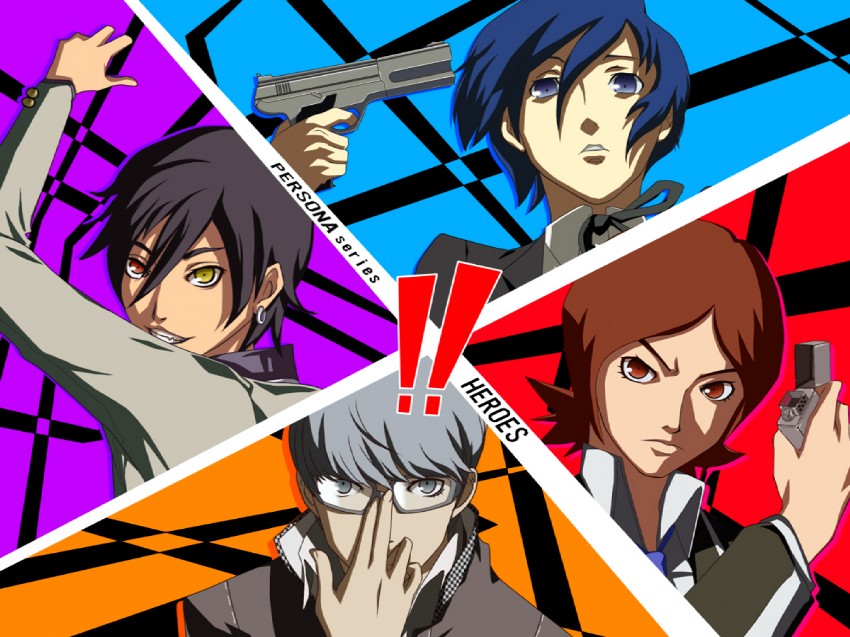 narukami yu, yuuki makoto, suou tatsuya, and toudou naoya (persona and 5 more) drawn by mokichi_ex