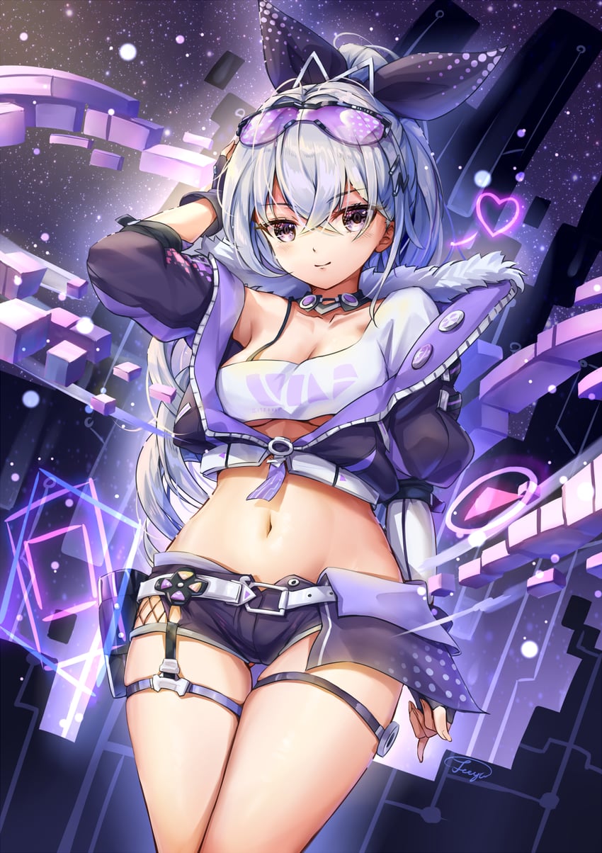 silver wolf (honkai and 1 more) drawn by fii_fii_(feefeeowo)