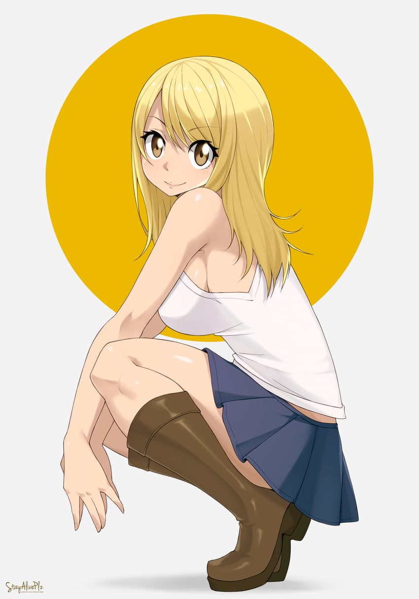 lucy heartfilia (fairy tail) drawn by stayaliveplz