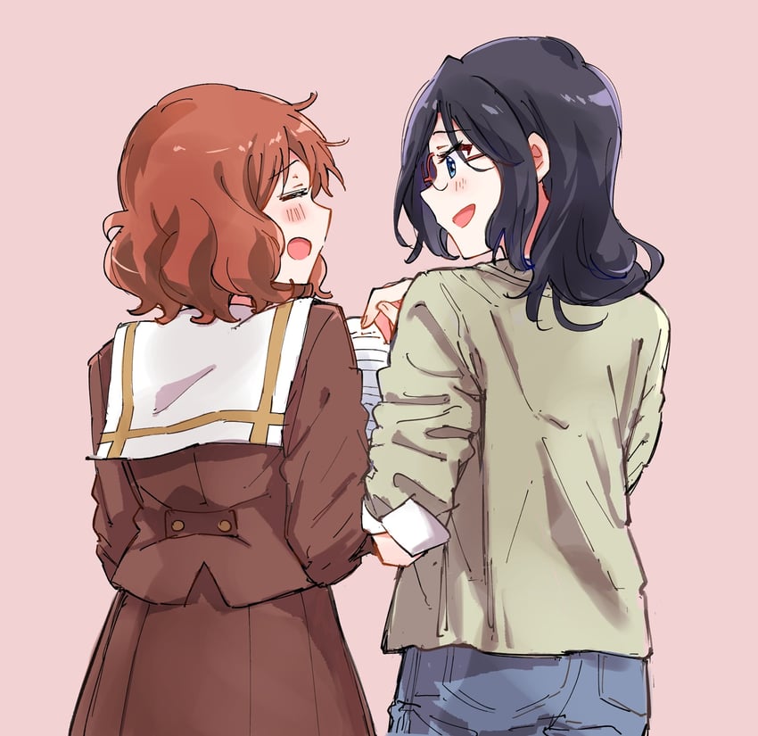 oumae kumiko and tanaka asuka (hibike! euphonium) drawn by amano_shin