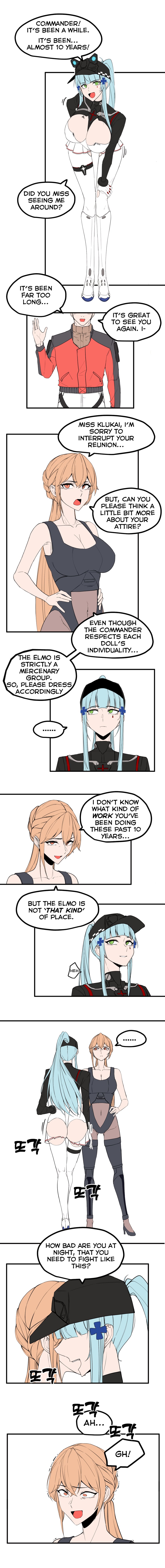 hk416, commander, ots-14, klukai, and groza (girls' frontline and 1 more)