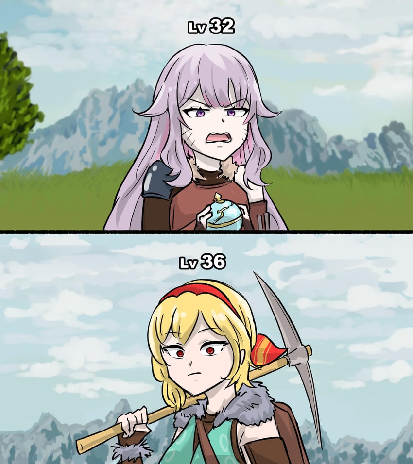 koseki bijou and kaela kovalskia (hololive and 3 more) drawn by dunkemz