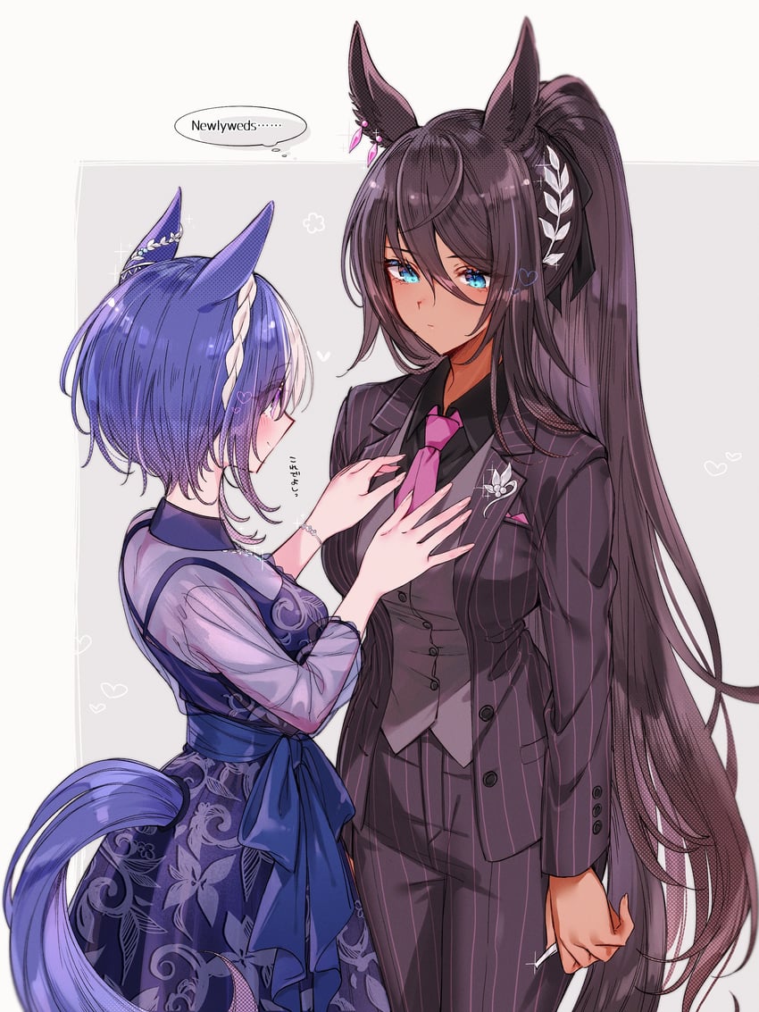 symboli kris s and cesario (umamusume) drawn by tetora_(oudonoishiize)