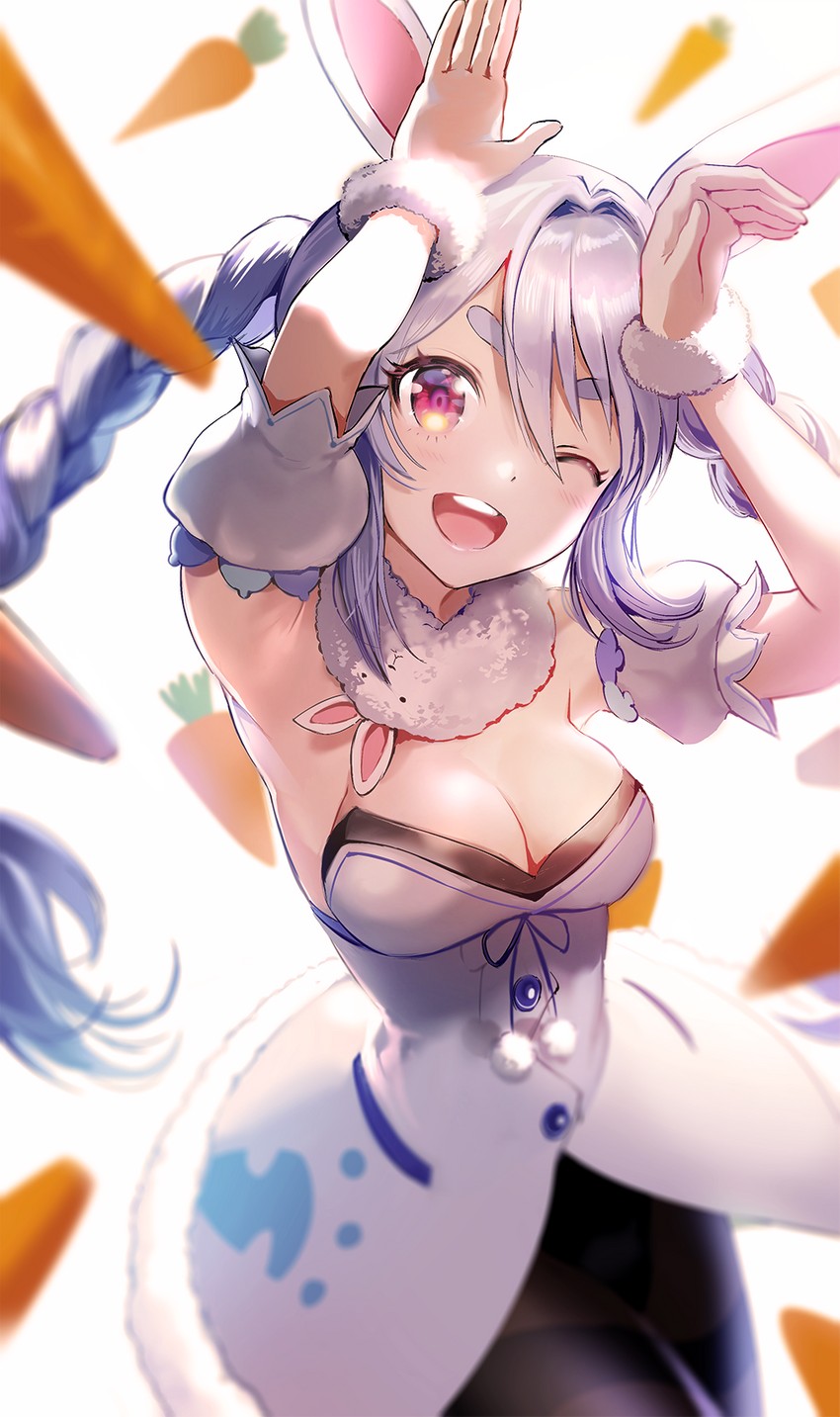 usada pekora and don-chan (hololive) drawn by boba_(zipzipplz)