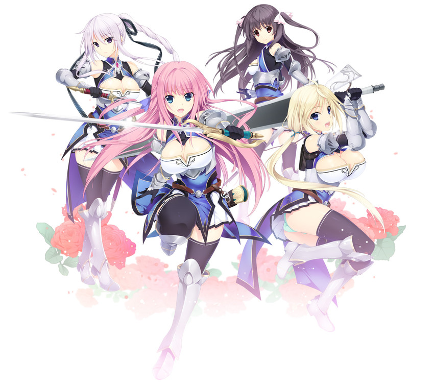 frey knowles, canon rukusana, sefi raiado, and lil coulier (seikishi melty lovers) drawn by iizuki_tasuku