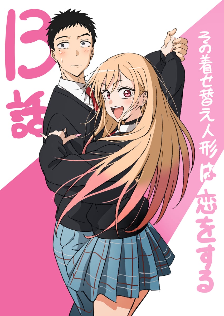 kitagawa marin and gojou wakana (sono bisque doll wa koi wo suru) drawn by yamazaki_jun