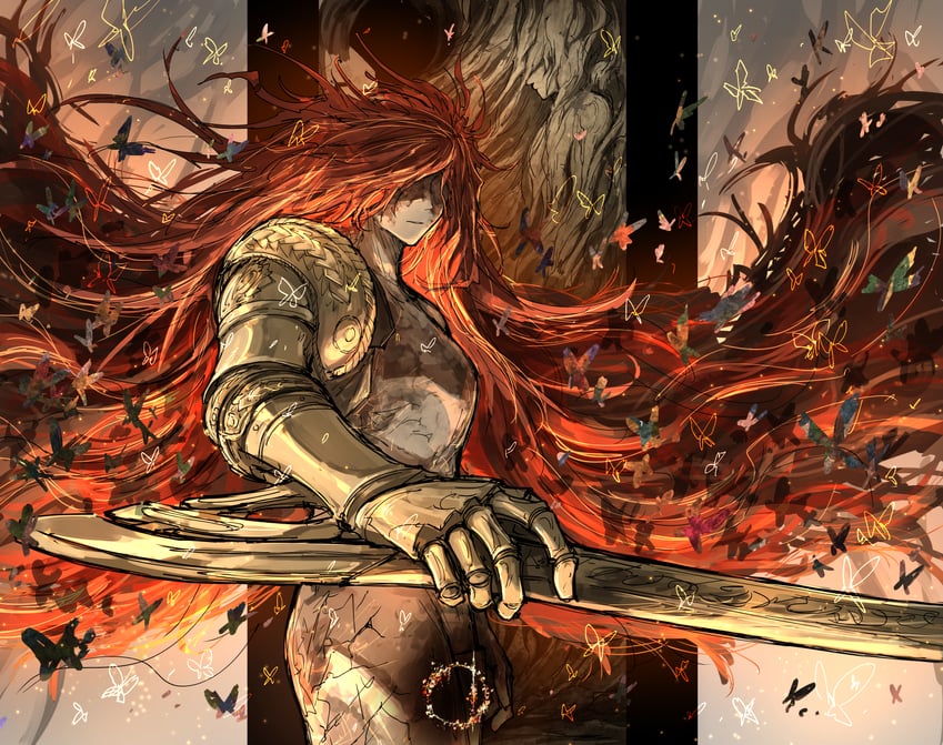 malenia blade of miquella, miquella, and malenia goddess of rot (elden ring) drawn by kankan33333