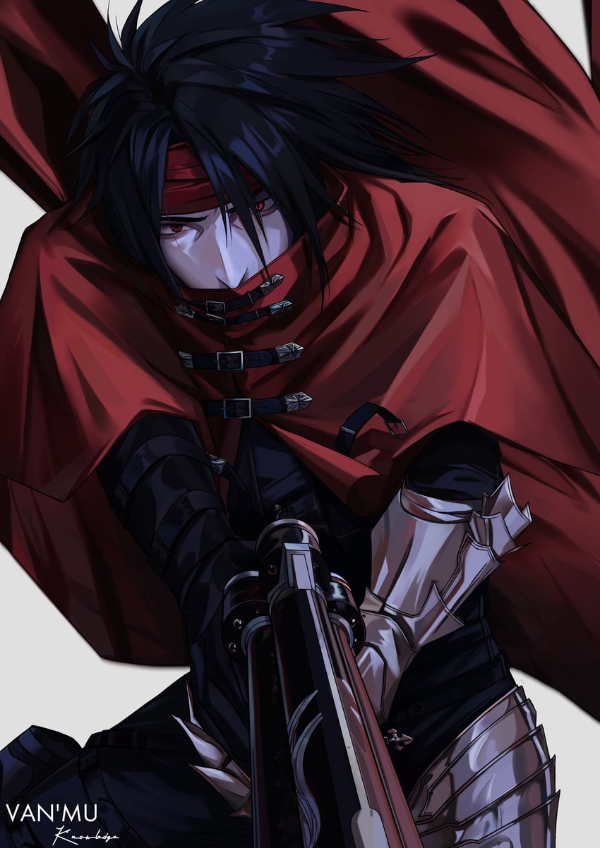 vincent valentine (final fantasy and 3 more) drawn by van'mu_knowledge