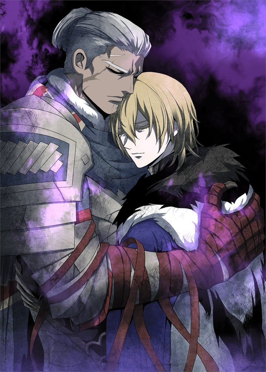 dimitri alexandre blaiddyd and dedue molinaro (fire emblem and 1 more) drawn by megubiru