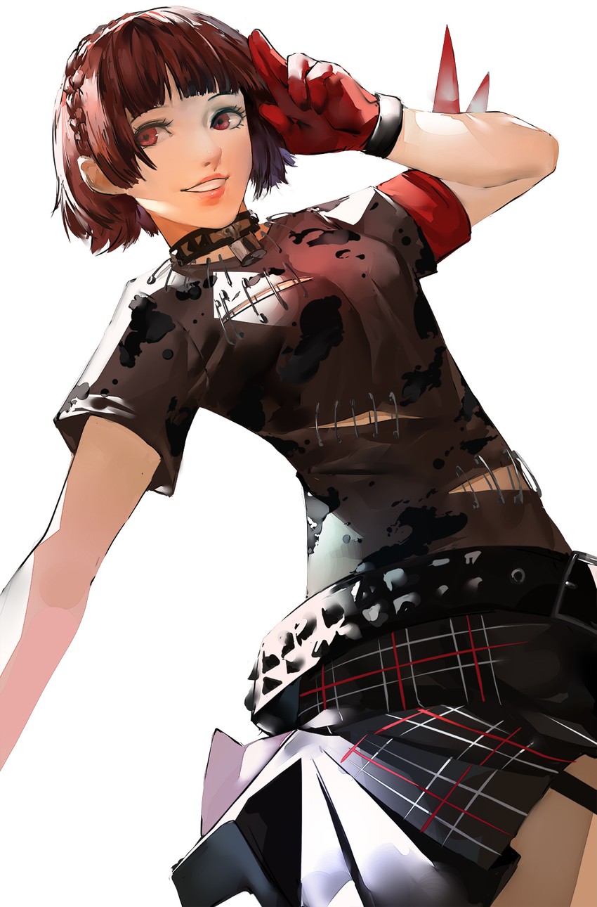 niijima makoto (persona and 3 more) drawn by blazpu