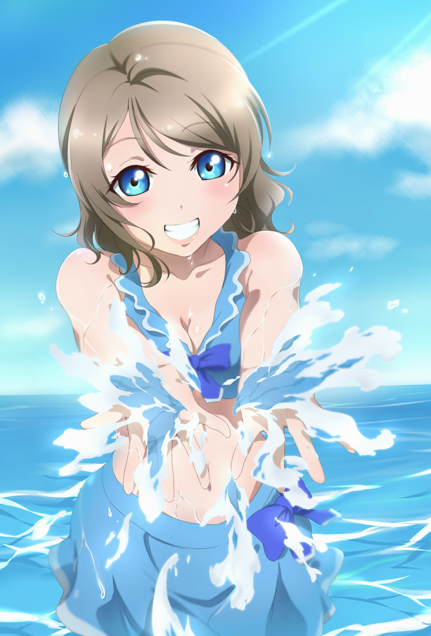 watanabe you (love live! and 1 more) drawn by surfing_orange