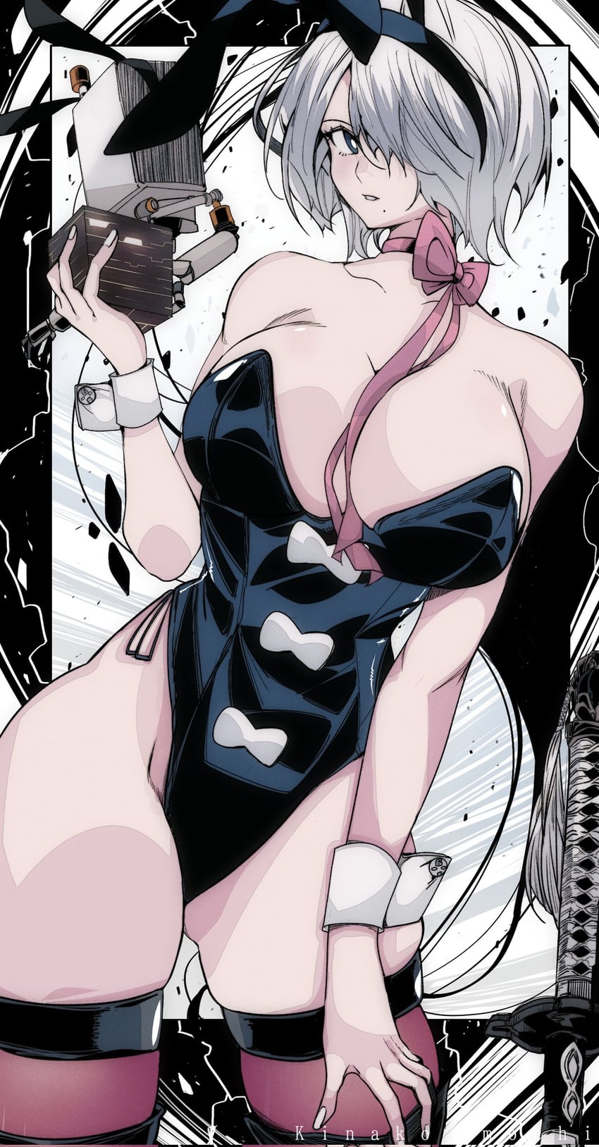 2b (nier and 1 more) drawn by kinakomochi_(user_vedc2333)