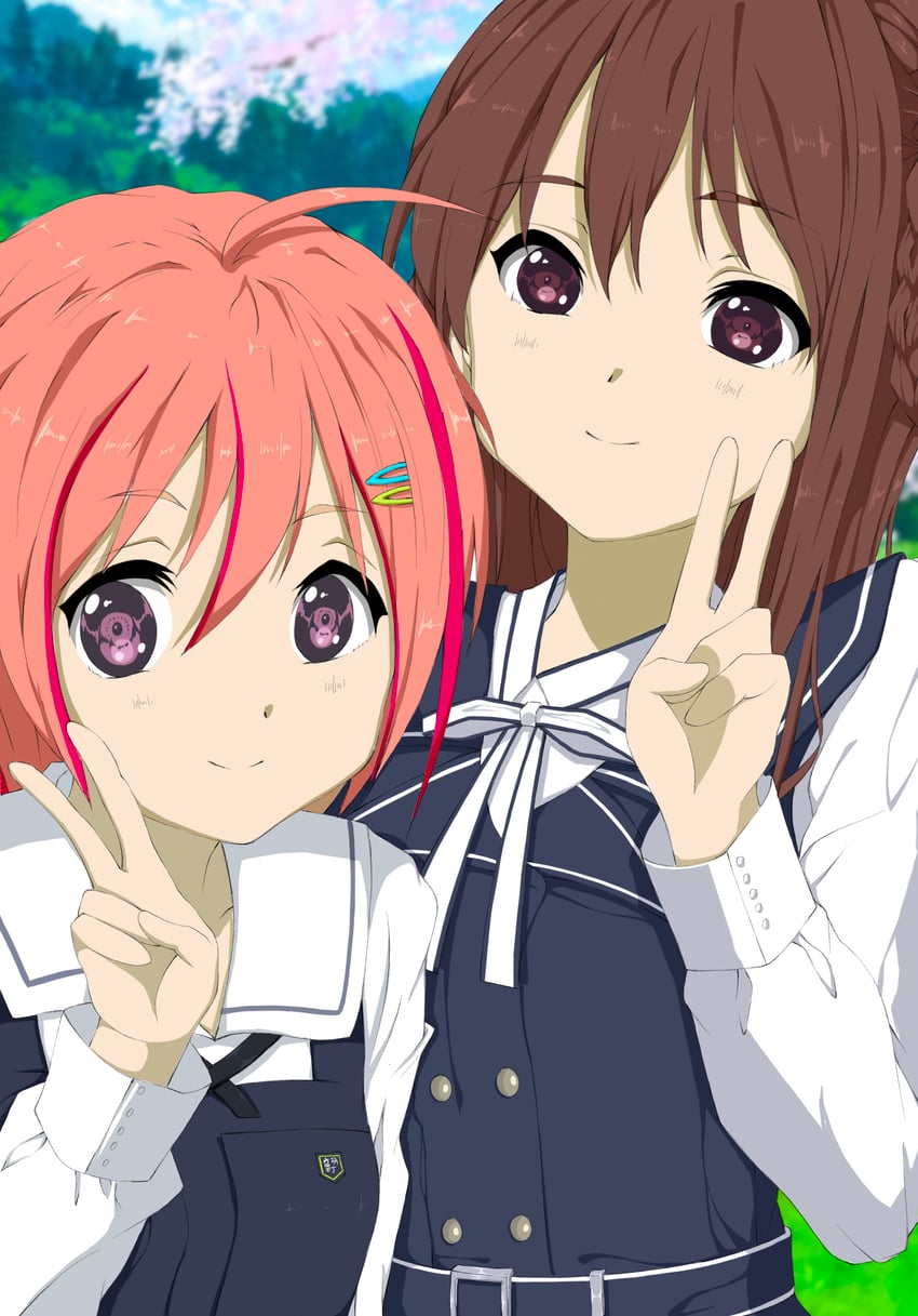 tachikawa ayaka and himuro mizuki (22/7) drawn by morinomiya_ruri