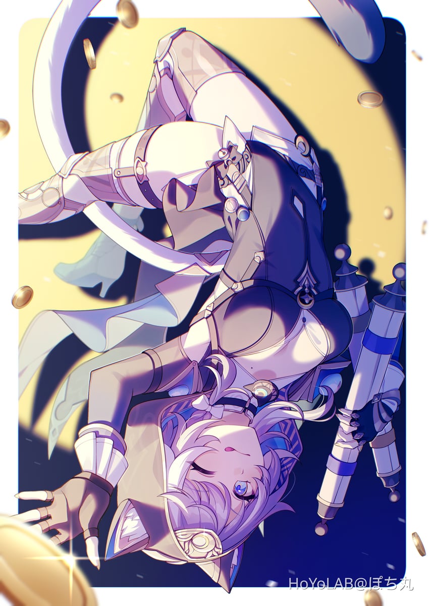 cipher (honkai and 1 more) drawn by pochimaru_(marumaru_wanwan)