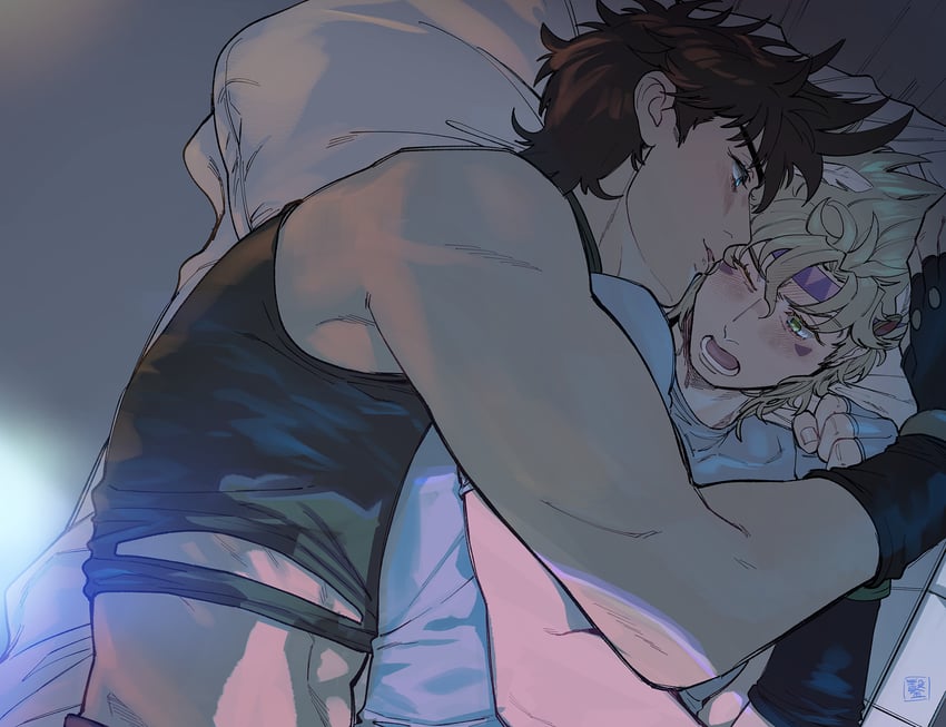 joseph joestar and caesar anthonio zeppeli (jojo no kimyou na bouken and 1 more) drawn by eringichips