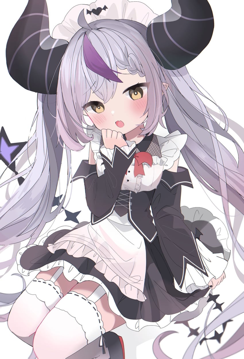 la+ darknesss and yuzuki choco (hololive) drawn by nocchi_(r_ws2l)
