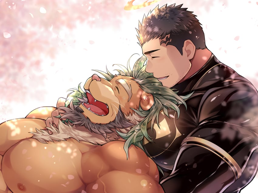 zabaniyya and arsalan (tokyo afterschool summoners) drawn by wafu_(youzora_samo18)