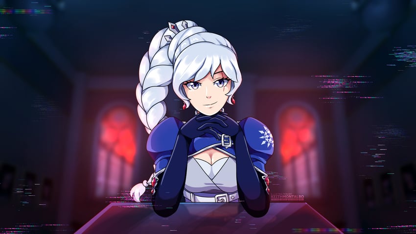 weiss schnee and monika (rwby and 1 more) drawn by keith_montalbo