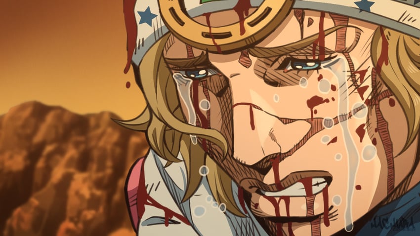 johnny joestar (jojo no kimyou na bouken and 1 more) drawn by hachura