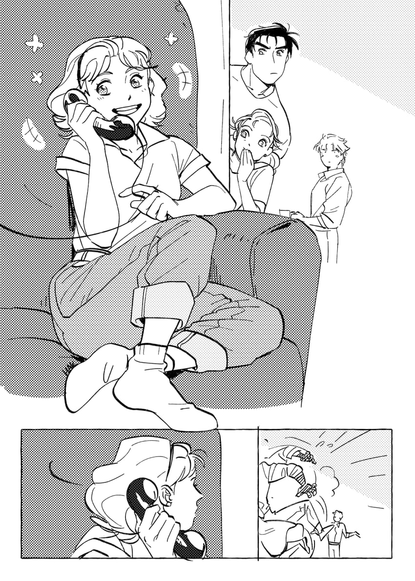 joseph joestar, caesar anthonio zeppeli, suzi q, and kujo holy (jojo no kimyou na bouken and 1 more) drawn by hakmonss