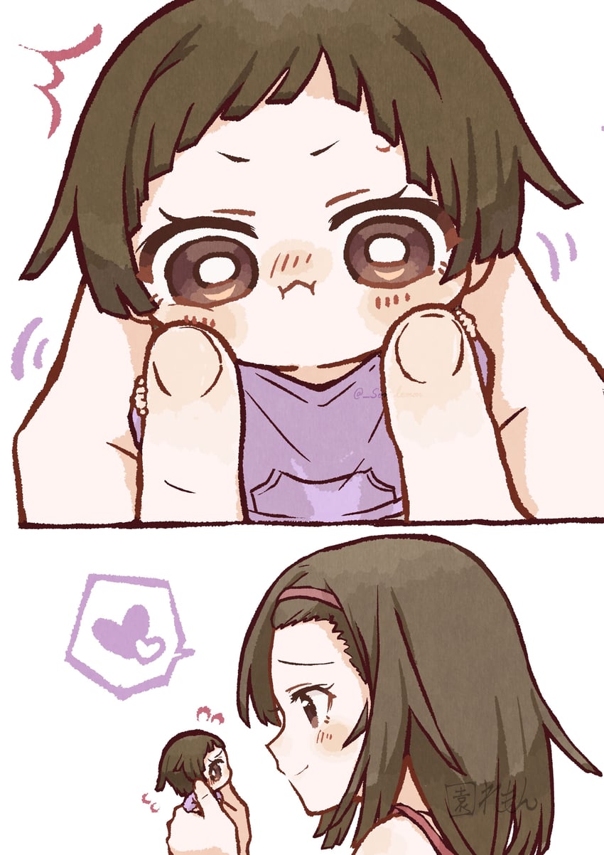 sengoku nadeko (monogatari and 1 more) drawn by izu_lemon