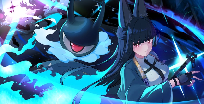 hoshimi miyabi and tailless (zenless zone zero) drawn by seitokai_satoo-sgr