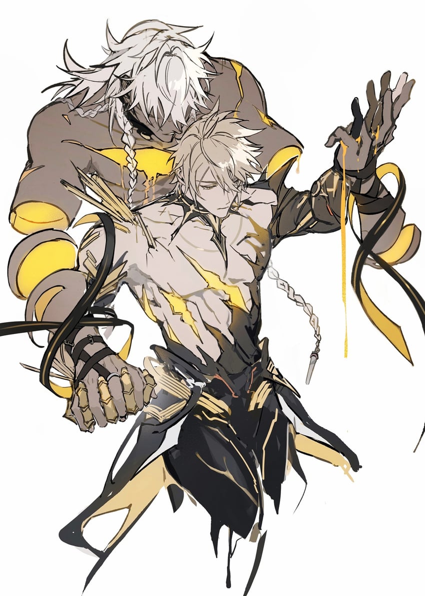 phainon and nanook (honkai and 1 more) drawn by gyulseu