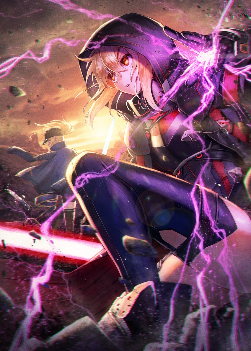 artoria pendragon, mysterious heroine x alter, and mysterious heroine x (fate and 1 more) drawn by kuroi_susumu