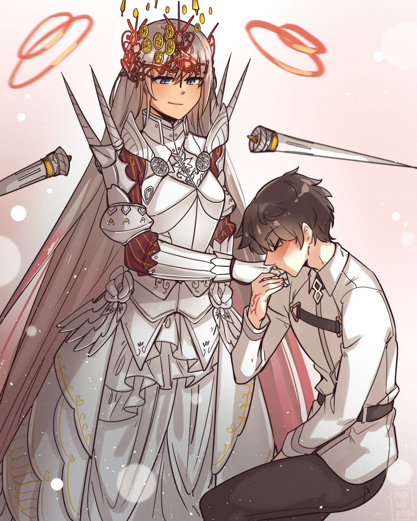 fujimaru ritsuka and zenobia (fate and 1 more) drawn by ayanobro