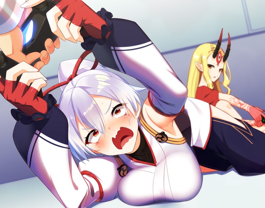tomoe gozen and ibaraki douji (fate and 1 more) drawn by kuroshiro_(ms-2420)