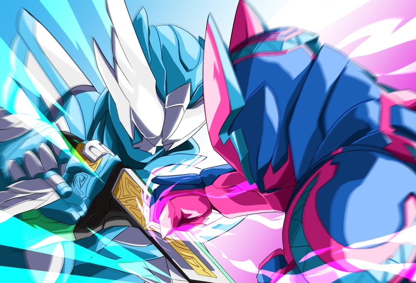 kamen rider revi, kamen rider live, and kamen rider ultimate revi (kamen rider and 1 more) drawn by miyabi_(037)