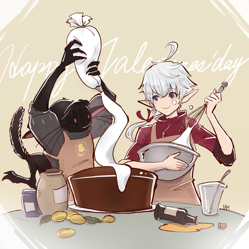 alisaie leveilleur and ga bu (final fantasy and 1 more) drawn by cam_(cammero95713700)