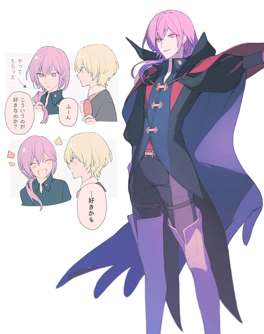 male byleth and yuri leclerc (fire emblem and 2 more) drawn by iwasinogomaae