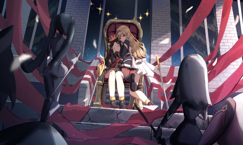 saijou claudine and tendou maya (shoujo kageki revue starlight) drawn by benevole