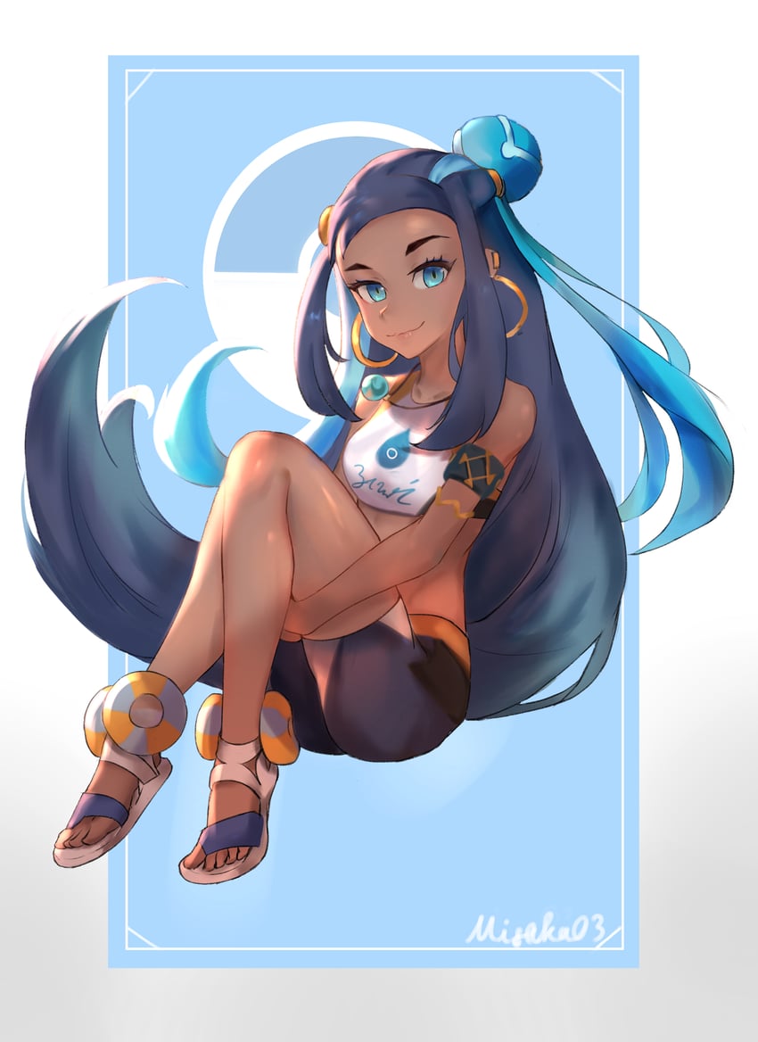 nessa (pokemon and 1 more) drawn by maviss_03