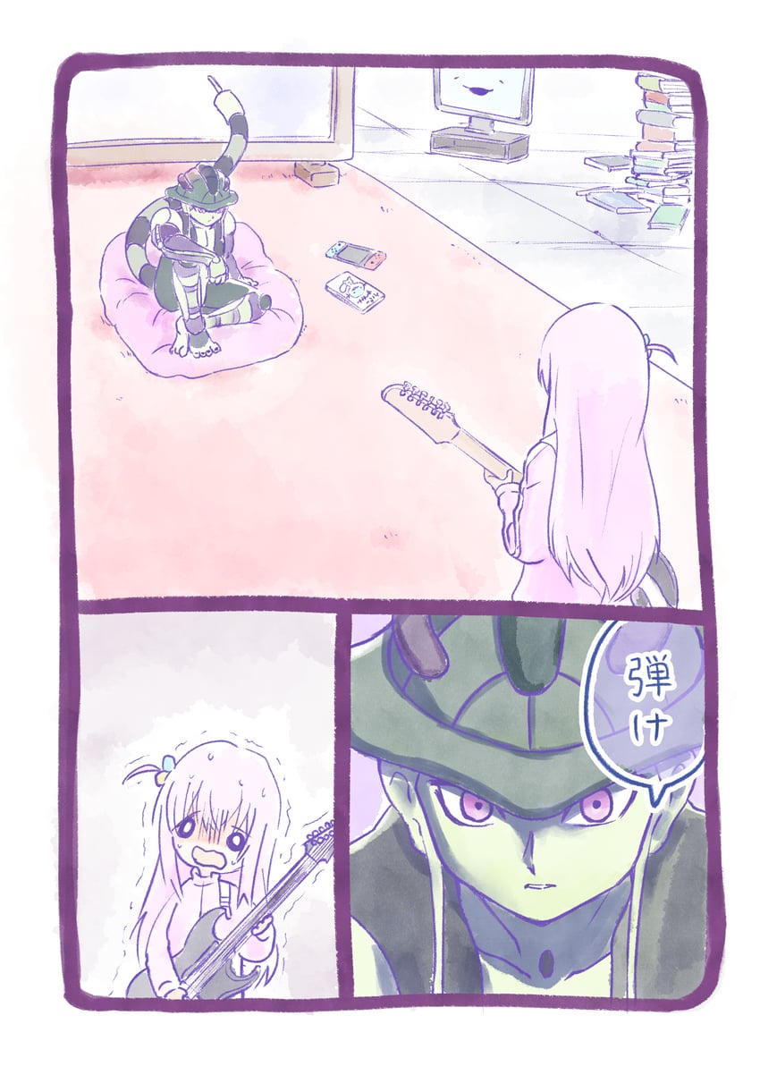 gotoh hitori and meruem (bocchi the rock! and 1 more) drawn by imasogari