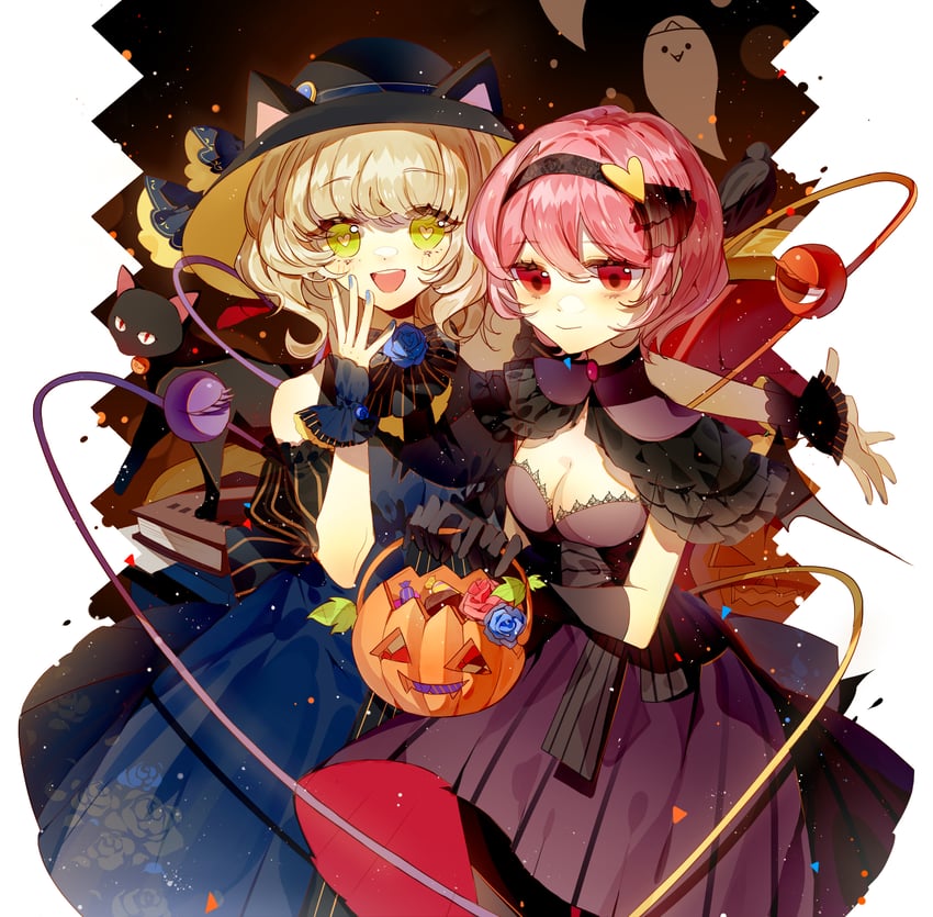 komeiji koishi, komeiji satori, kaenbyou rin, and reiuji utsuho (touhou) drawn by transparent_(randomhs)