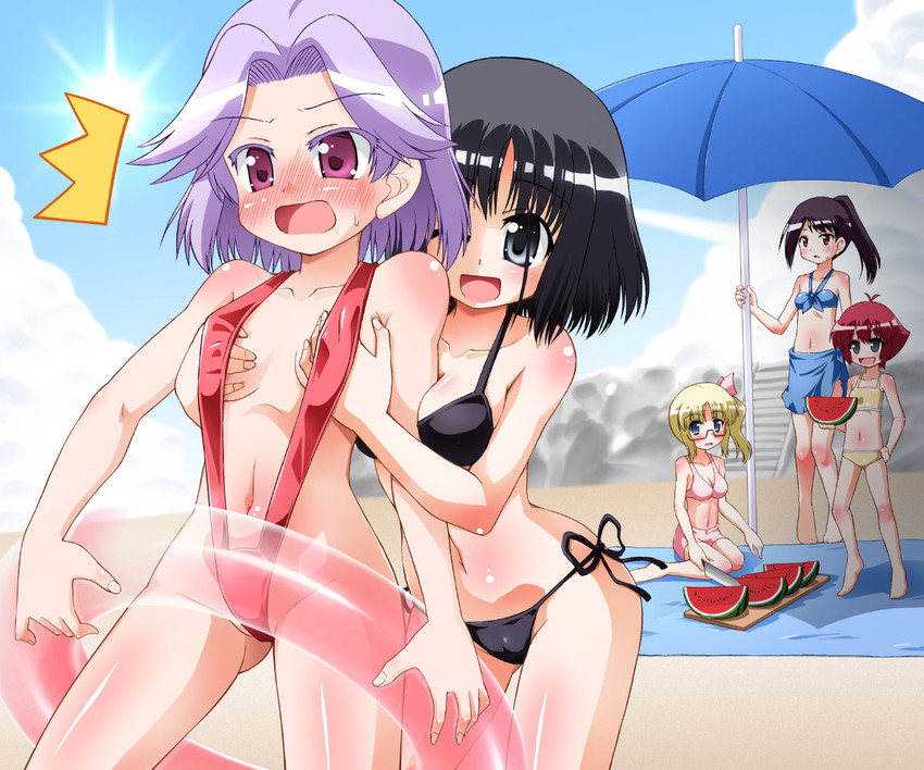 touyoko momoko, kajiki yumi, kanbara satomi, senoo kaori, and tsuyama mutsuki (saki) drawn by hino_hino